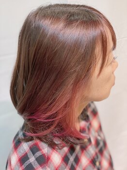 シエルヘアデザイン(CiEL Hair Design)の写真/明るさを楽しめるデザイングレイカラーが好評☆刺激が少なく頭皮に優しい&ツヤも出る白髪染め◎