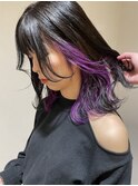 【EIGHT ikebukuro】インナーカラーパープル