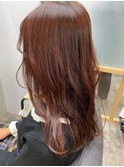 ピンクブラウンで艶髪に◎