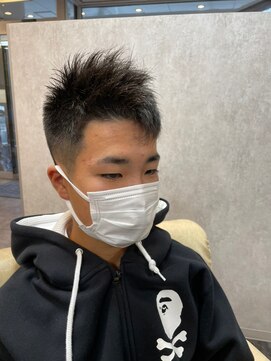 マインド サイトー ヘア アンド スパ mind saito hair&SPA 学生カット×サイドハイ・バックミドル刈り上げ