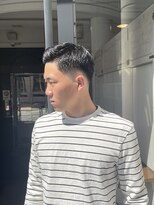 メリケンバーバーショップ フクオカ(MERICAN BARBERSHOP FUK)&nbsp;ビジネスマンクールフェードバーバーかきあげ