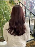 【韓国ヘア】ワンカラーでボルドーカラー zest吉祥寺青木桜