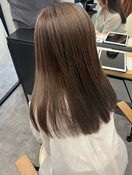 ナンバー ブラオ 名古屋栄(N° blao) 髪質改善トリートメント　ミルクティーブラウン　グレージュ