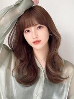 ラルユー 金山(LallYou)&nbsp;黒髪/グレーベージュ/レイヤーロング/前髪パーマ