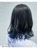 ダークグレージュ裾カラー【Rr SALON】