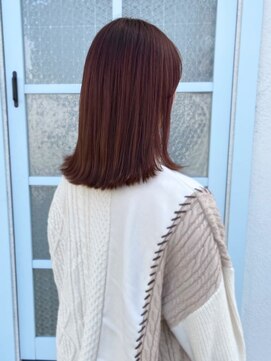 アレゴ(Allergo) 外はねミディ×ブリーチ無しの透明感カラー！