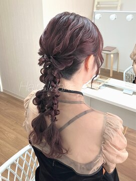 ベル(belle) 2本のルーズな編み下ろし