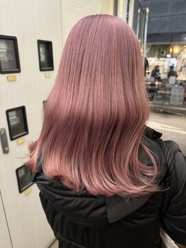 ヘアカロン 熊本本店(Hair CALON) ピンクカラー/韓国／ケアブリーチ／レイヤーカット