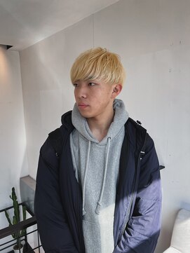 クオン 今泉(quon) 【RYUYA】men's style × 抜きっぱなしカラー