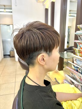 ヘアアーク(HAIR arc) ハンサムショート#ツーブロック#メンズライク#くびれ#前下がり