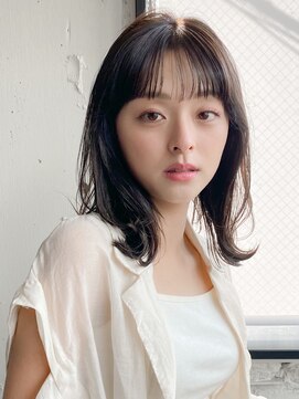 エトラ 渋谷店(etora) 前髪 アンブレラカラー こなれミディ イメチェン ウェーブパーマ