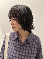 ニーム(nimes)&nbsp;honoka ボブ・ボブパーマ・ミニボブ・黒髪パーマ・黒髪ボブ