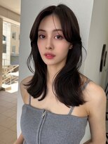 ソヨン 栄店(SOYON)&nbsp;フェミニンロング/似合わせカット/メルティカラー/かきあげ前髪