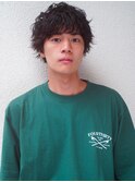 無造作 波巻 ニュアンスマッシュ サイドパート ツイスパ