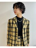 ハンサムショート×パーマ