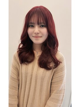 アルツディレット(ALTS diletto) 【ALTS diletto】チェリーレッド×韓国風巻き