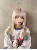 ホワイトカラー×裾ブルー