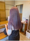 ラベンダーカラーブリーチハイトーングレージュブルベ20代30代