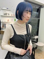 ユー(yew)&nbsp;ブルーカラー×マッシュボブ