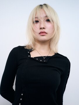 ロンドアンメゾン 原宿(Lond un Maison.) くびれヘア/アプリコットオレンジ/韓国/ブリーチ/レイヤー/0117