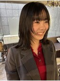顔周りレイヤーボブ