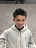 テーパーフェード×スパイキーショート