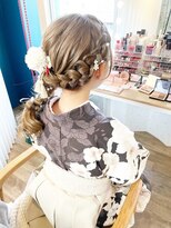 美容堂&nbsp;編み込みあみおろしヘア