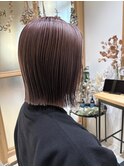 切りっぱなしボブ×スモーキーパープル