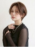 大人可愛い20代30代40代小顔ひし形ハンサムショート丸み