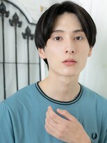 トニーアンドガイ メン 与野駅前店(TONI&GUY MEN)&nbsp;社会人伸ばしかけブラックセンターパート韓国メンズカットh与野