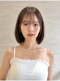 横浜丸顔面長解消タッセルボブレイヤーボブくびれボブ