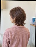 ニュアンスボブのミディアム