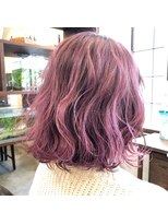 アナログ(ANALOGUE) 【ANALOGUE】ダブルカラーハイトーンくすみヴァイオレットピンク