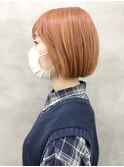 ＊【SUN】ほんのりピンクオレンジボブ
