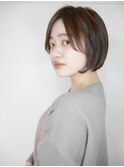 長めバング/切りっぱなしボブ【有海一生】/髪質改善