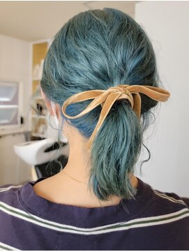 スマイロンナイロン ヘアー(smile on nylon hair) 千草カラー