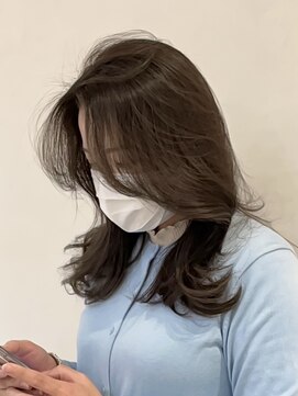 ザックジングウ 表参道(ZACC JINGU) レイヤーカット/グレージュ/韓国ヘア