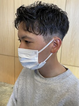 ニアウ 伊勢崎連取店(Niau) メンズマッシュパーマスパイラルパーマパーマニュアンスパーマ