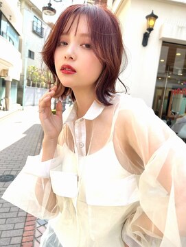 ケイト(kate) 【kate 大宮】外ハネくびれショート×ピンクブラウン