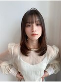 前髪/レイヤーロング/オータムブラウン[流山おおたかの森駅]