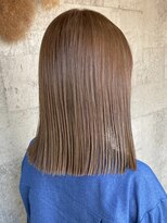 ミルヘアデザイン(mil hair design) ミルクティーベージュダブルカラーインナーカラーケアブリーチ