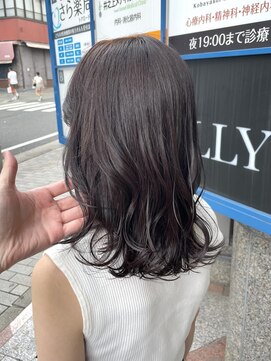 アンビエンテ(ambiente) バイオレットアッシュ　ミディアム可愛い【坂根】