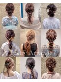 様々なシーンのヘアアレンジ　札幌美容室Atelier coco.