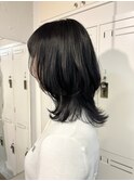 レイヤーカット　ハッシュカット　顔周りレイヤー