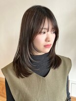 ビューエヒメ(VIEW EHIME)&nbsp;顔まわり/レイヤーカット/韓国/ロングヘア/ベージュ