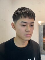 ビーバイエイトジェンツ(Bee by EIGHT GENTS)&nbsp;カルマパーマ/ベリーショート/ダークアッシュ/ニュアンスパーマ