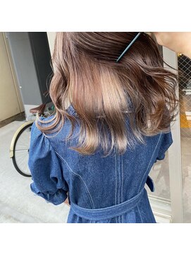 リエコー(RE'ECHO) インナーカラー/ミルクティーベージュ