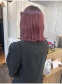 ハーフブリーチ×ボルドーピンク