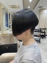 アッシュ 仙川店(Ash)&nbsp;40代縮毛矯正ツーブロック 刈り上げ グラデーション前下がりボブ