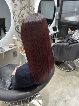 エトラ 渋谷店(etora) うるツヤ チェリーレッド ワインレッド ケラチントリートメント